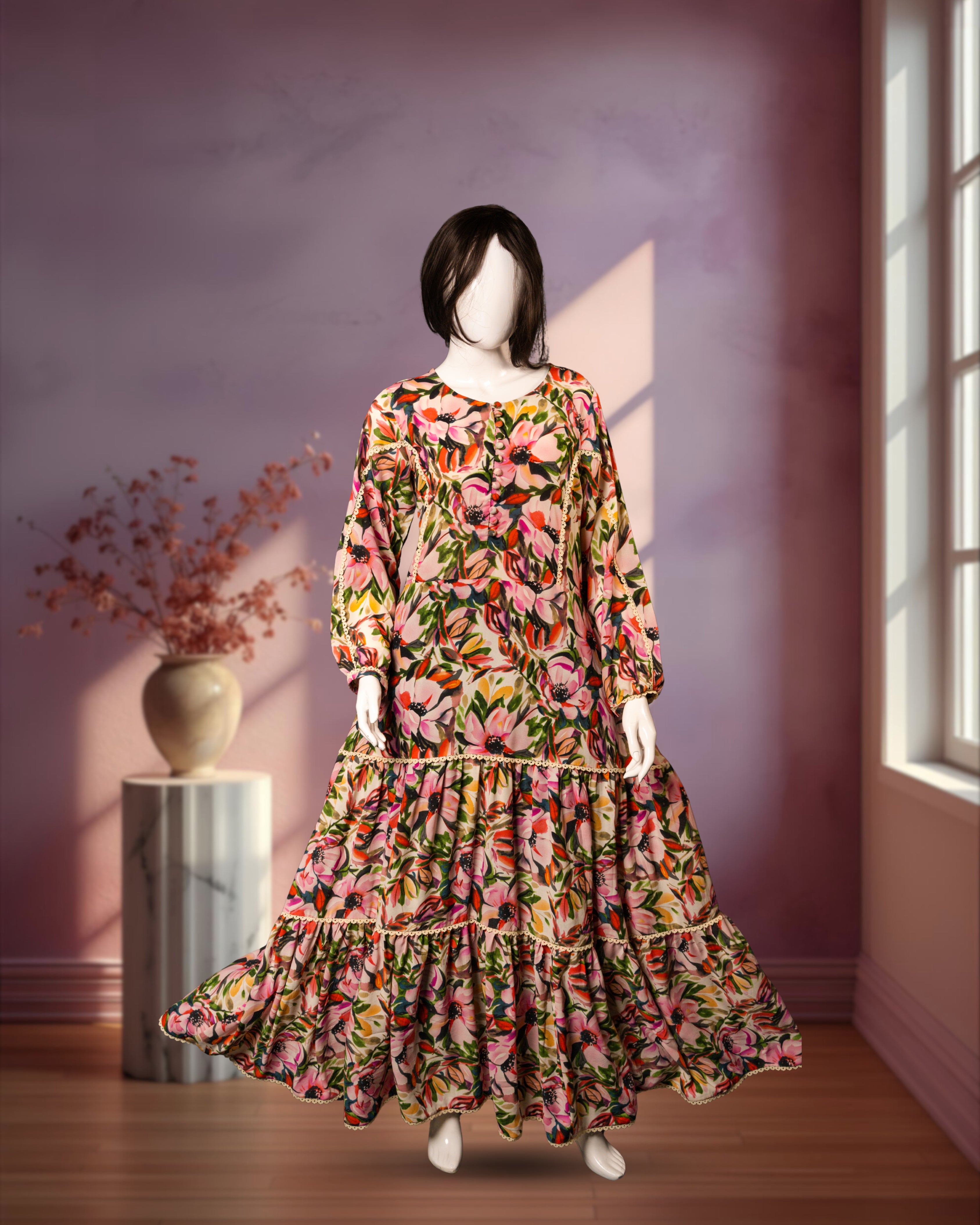 Watercolor Flow Maxi - 1 Piece